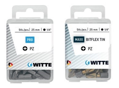 Witte Pz 1 Bitflex Bits In Einer Kunststoffbox, 25 Mm Lang.