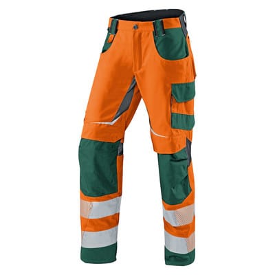 REFLECTIQ Sommerhose PSA 2 2407 8343, warnorange/moosgrün, Größe 64