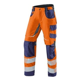 REFLECTIQ Sommerhose PSA 2 2407 8343, warnorange/dunkelblau, Größe 98