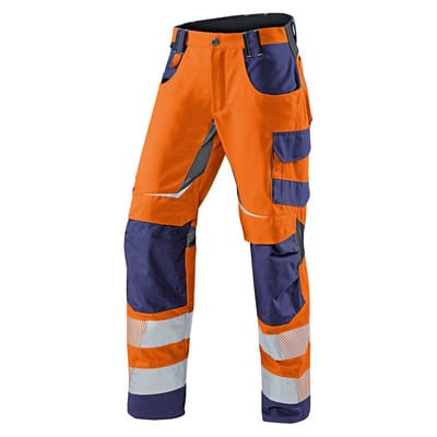 REFLECTIQ Sommerhose PSA 2 2407 8343, warnorange/dunkelblau, Größe 50