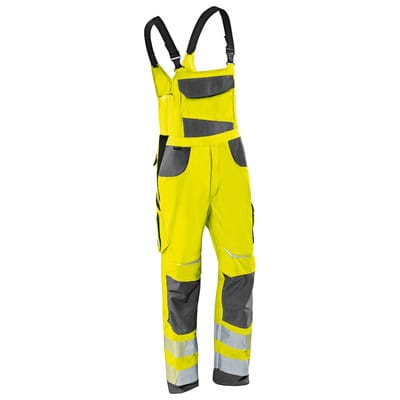 REFLECTIQ Latzhose PSA 2 3207 8340, warngelb/anthrazit, Größe 98