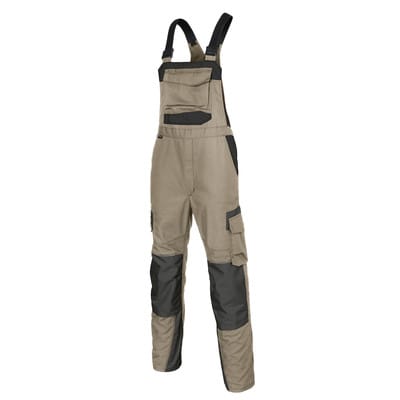 INNOVATIQ Latzhose 3230 5370, sandbraun/schwarz, Größe 40