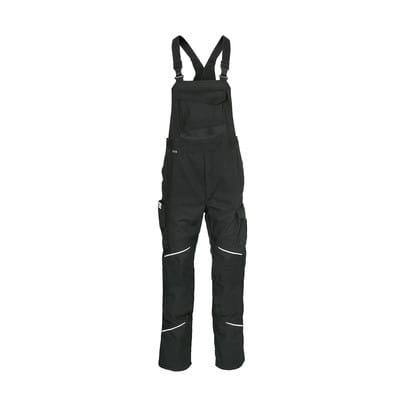 ACTIVIQ cotton+ Latzhose 3450 3421, schwarz, Größe 46