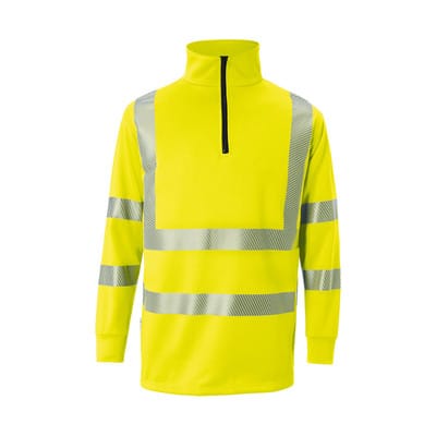 REFLECTIQ Zip-Sweatshirt PSA 2 5046 8344, warngelb, Größe XL