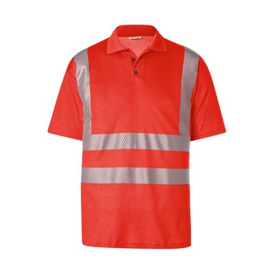 REFLECTIQ Polo PSA 2 5042 8227, warnrot, Größe 4XL