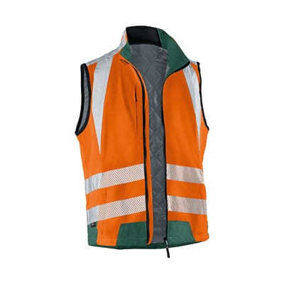 REFLECTIQ Weste PSA 2 7207 8340, warnorange/moosgrün, Größe 3XL