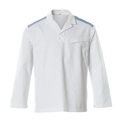 20252-442 Schlupfkasack, weiß/azurblau, 2XL