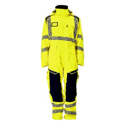 19019-449 Winteroverall, hi-vis gelb/schwarzblau, M
