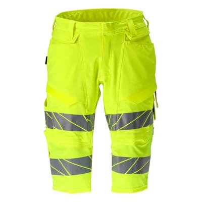 19249-510 Shorts, lang, hi-vis gelb, C44
