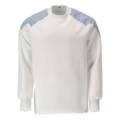 20084-932 Sweatshirt, weiß/azurblau, XS