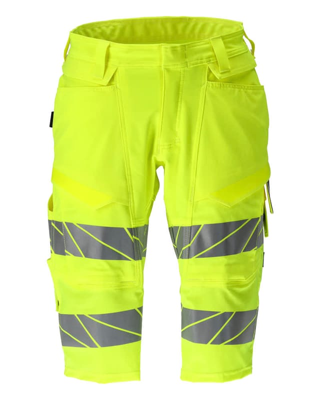 19249-510 Shorts, lang, hi-vis gelb, C49