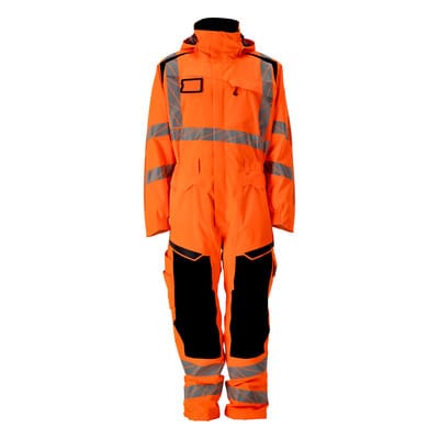 19019-449 Winteroverall, hi-vis orange/schwarzblau, 2XL