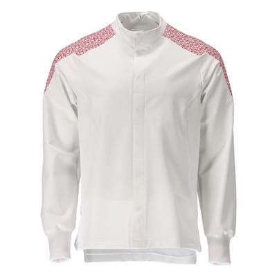 20054-511 Jacke, weiß/verkehrsrot, 2XL