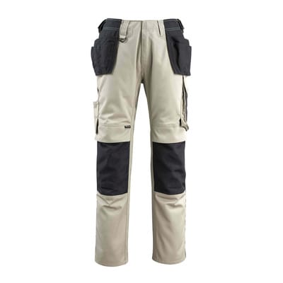 14031-203 Hose mit Hängetaschen, hellkhaki/schwarz, 90C50