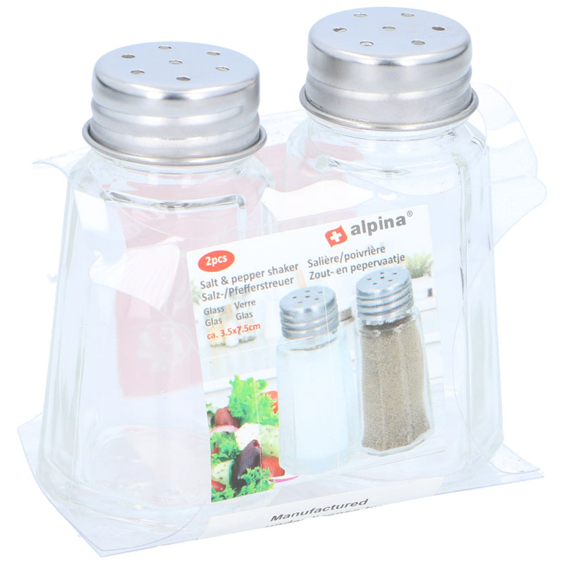 Alpina Salt And Pepper Set Glass