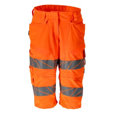 19248-510 Shorts, lang, hi-vis orange, C40