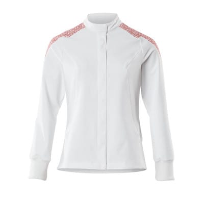 20064-511 Jacke, weiß/verkehrsrot, XS
