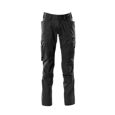 18579-442 Hose mit Knietaschen, schwarz, 82C70