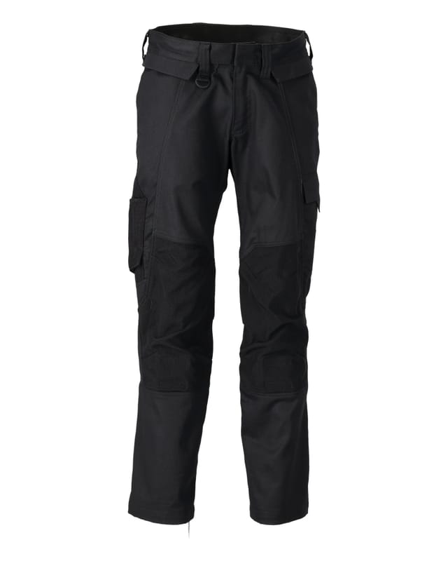 20779-563 Hose mit Knietaschen, schwarz, 82C42