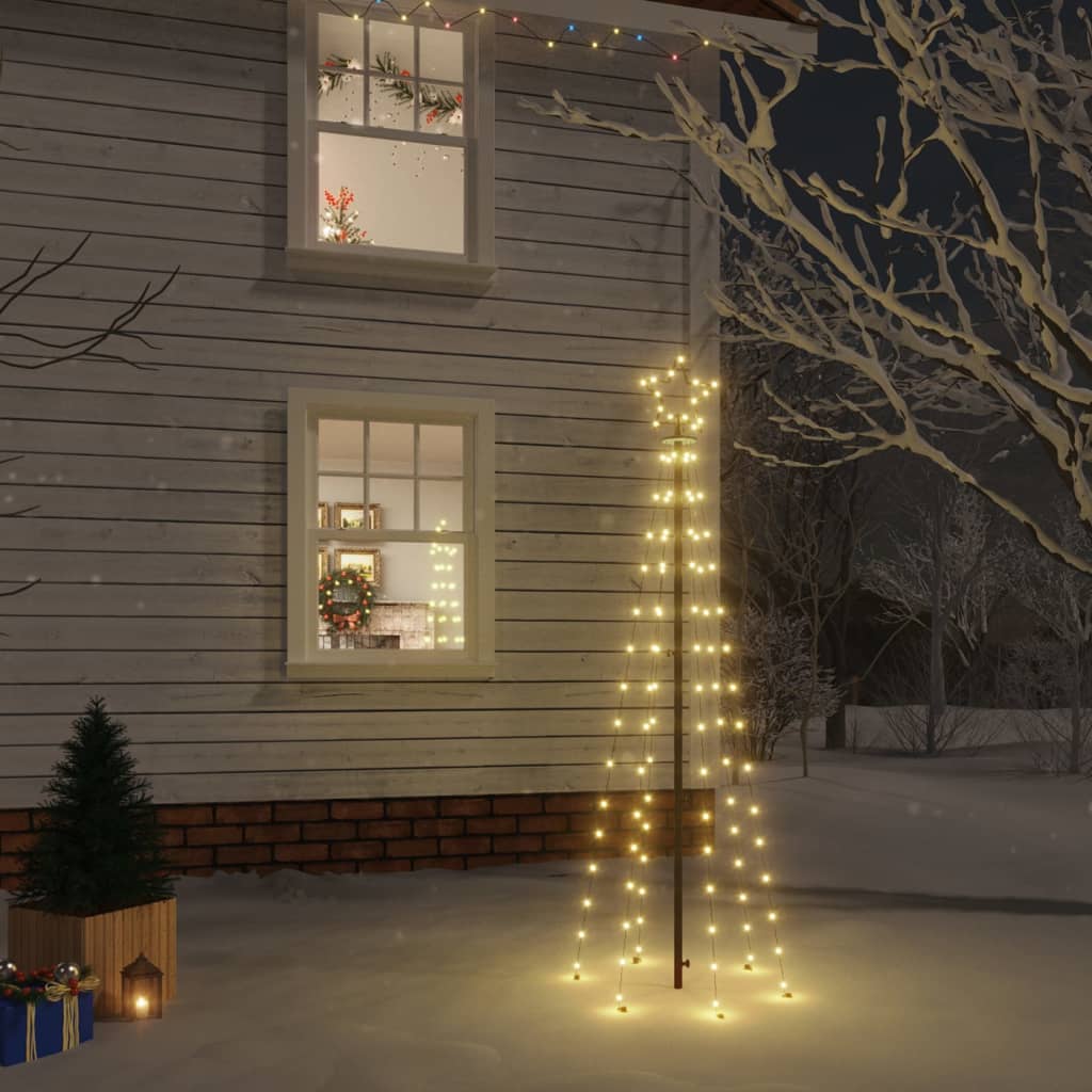 Led-weihnachtsbaum Mit Erdnägeln Warmweiß 108 Leds 180 Cm