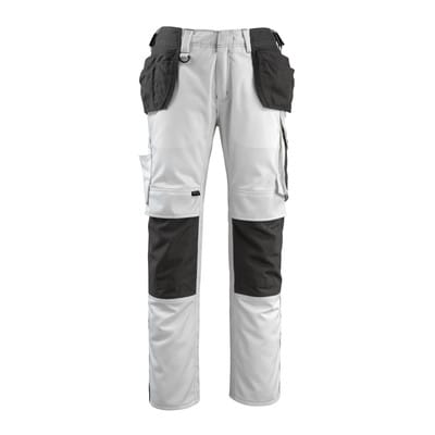 14031-203 Hose mit Hängetaschen, weiß/dunkelanthrazit, 90C56