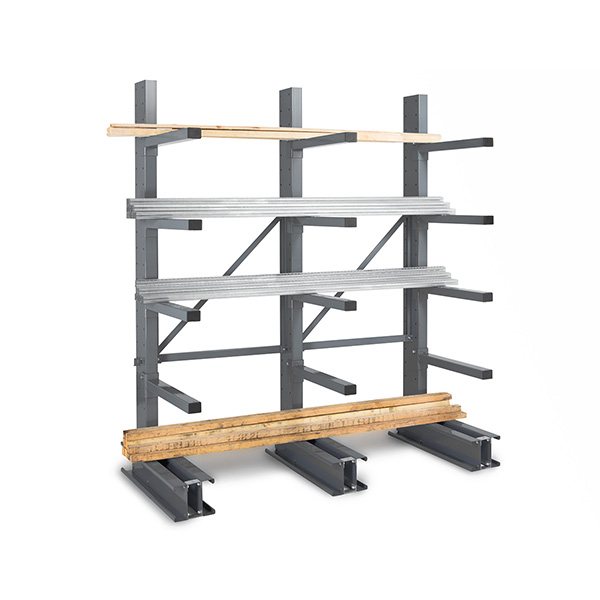 Kragarmregale 4 Ebenen 1 Seite - Startmodul: 2500x1000x700mm - Raycan/4n/1c/70/d