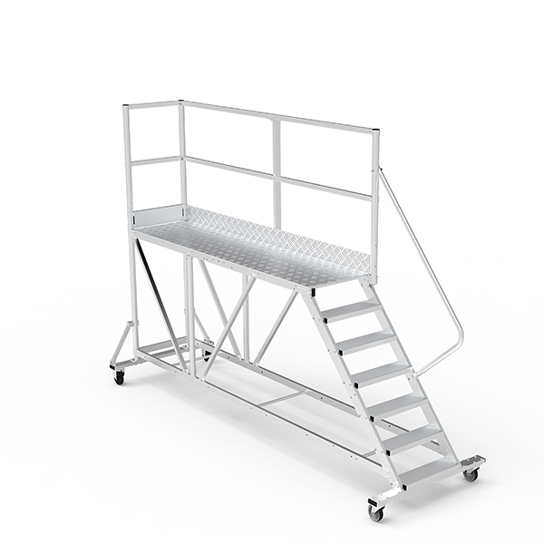 Mobile Plattform Mit Geländer Rechts Und Hinten - Maximale Arbeitshöhe 3.80m - Ptf259-d