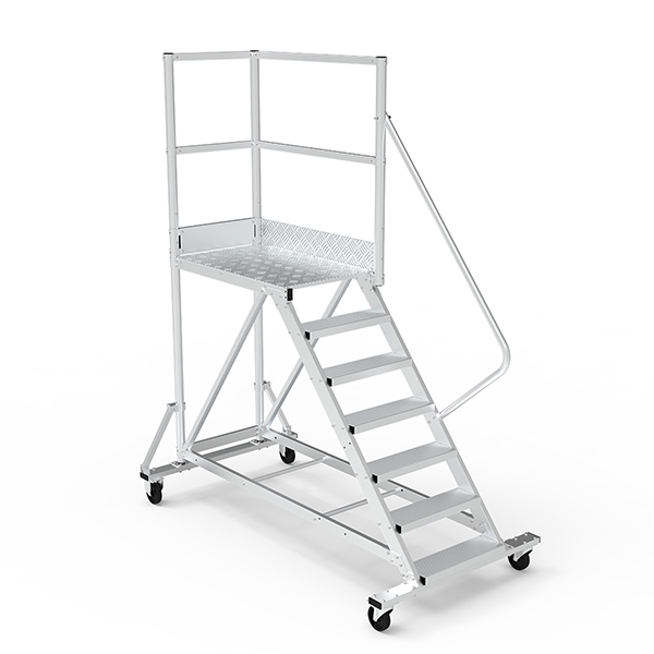 Mobile Plattform Mit Geländer Rechts Und Hinten - Maximale Arbeitshöhe 3.80m - Ptf109-d