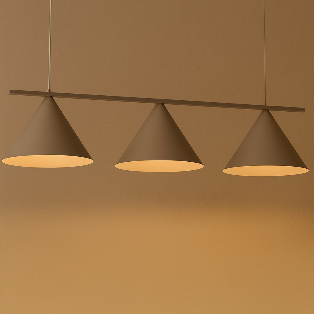 Capital Taupe Pendelleuchte 3xgx53
