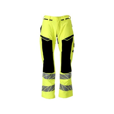 21379-281 Hose mit Knietaschen, hi-vis gelb/schwarzblau, 90C51
