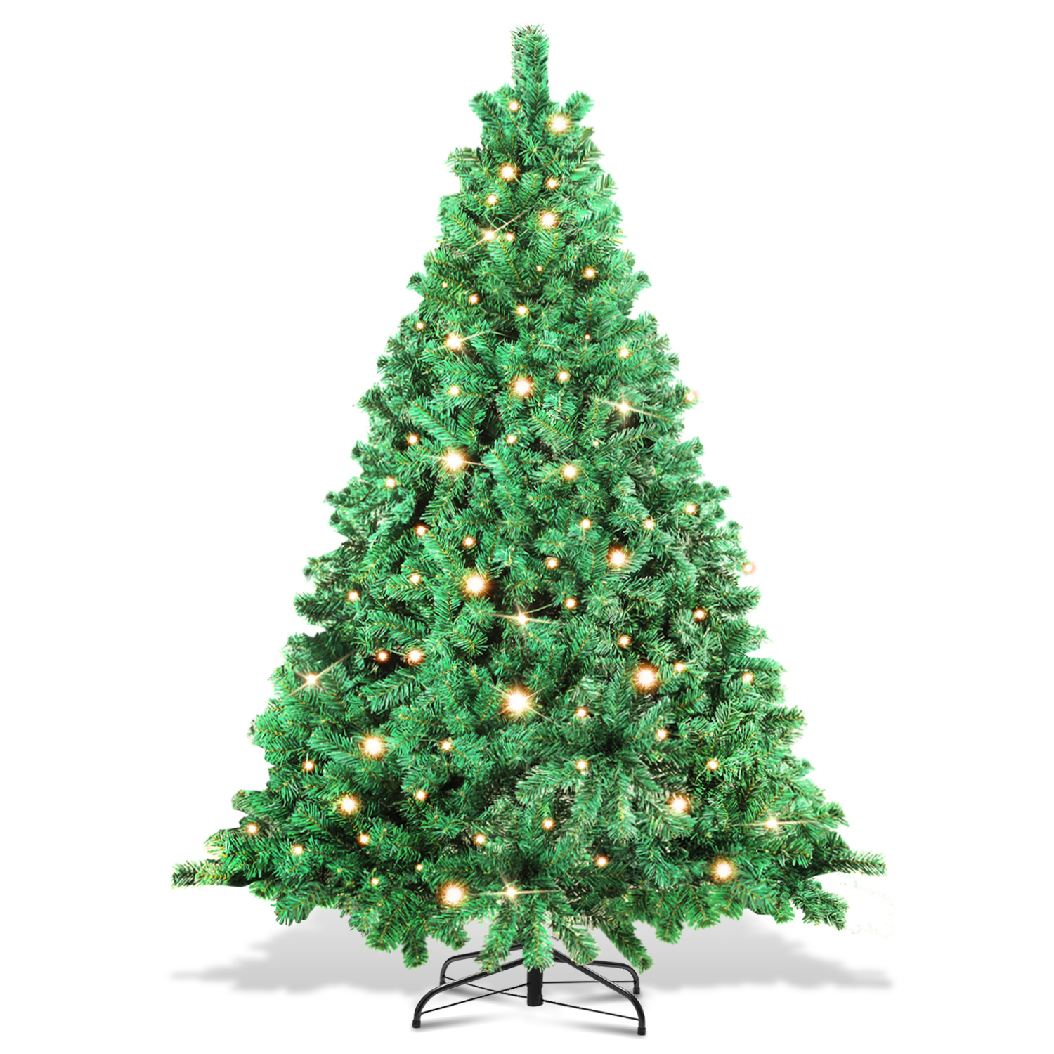 Randaco Weihnachtsbaum Beflockung Schneestaub Weihnachtsdekoration Kunstbaum 180cm Mit Warmweißen Led