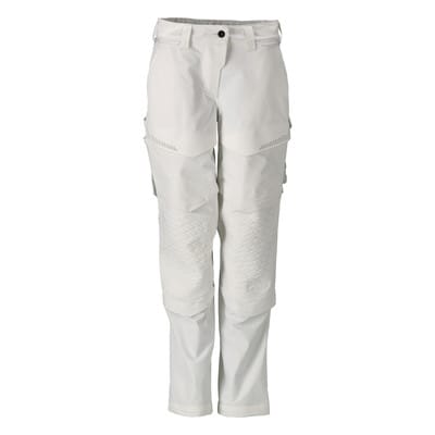 22078-605 Hose mit Knietaschen, Maler, weiß, 76C40