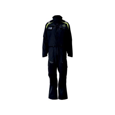 21519-281 Overall mit Knietaschen, schwarzblau/hi-vis gelb, L