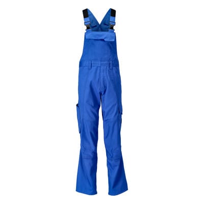 21869-330 Latzhose mit Knietaschen, azurblau, 90C58
