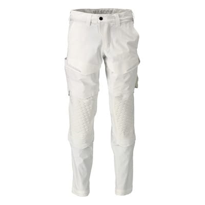 22079-605 Hose mit Knietaschen, Maler, weiß, 90C51
