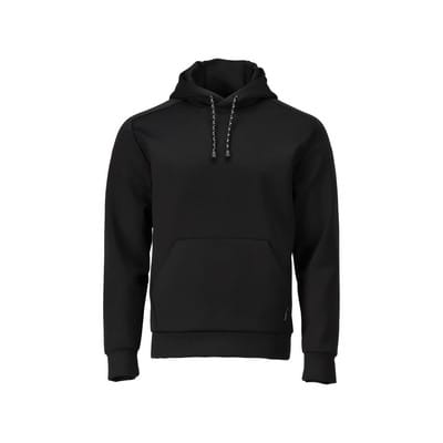 22286-608 Fleece Kapuzensweatshirt, schwarz, 2XL