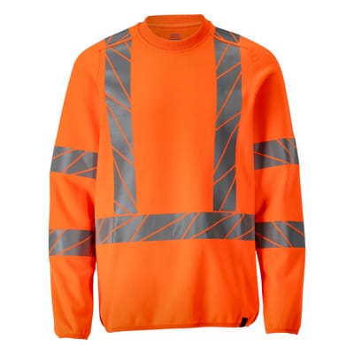22184-781 Sweatshirt, hi-vis orange, 2XL