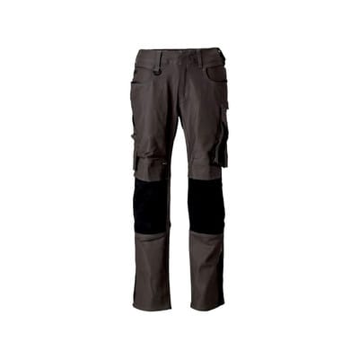 21979-459 Hose mit Knietaschen, dunkelanthrazit/schwarz, 82C47