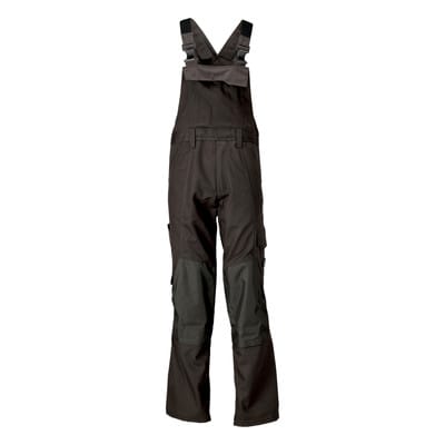 21869-330 Latzhose mit Knietaschen, dunkelanthrazit, 76C52