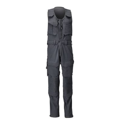 22069-311 Kombihose mit Knietaschen, schwarz, 76C54