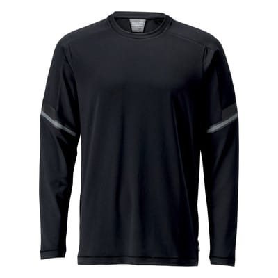 22281-461 T-Shirt, Langarm, schwarz, 3XL