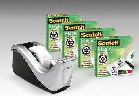 3m C60-st4 Klebefilm-abroller Schwarz, Silber