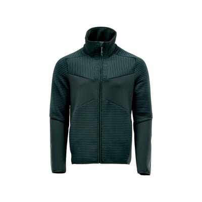 22503-681 Fleecepullover mit Reißverschluss, waldgrün, S