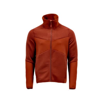 22503-681 Fleecepullover mit Reißverschluss, herbstrot, 3XL