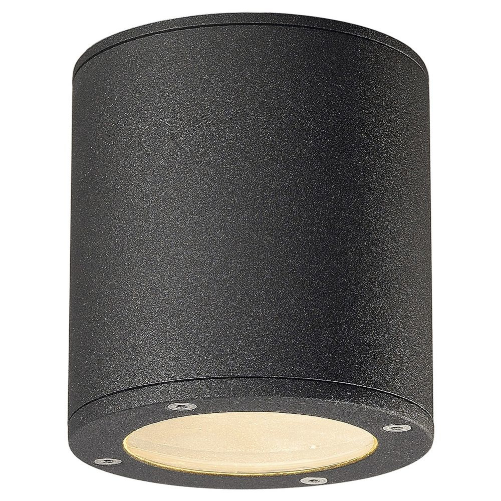 Slv Sitra Ceiling Deckenleuchte Rund Anthrazit Gx53 Max. 9w