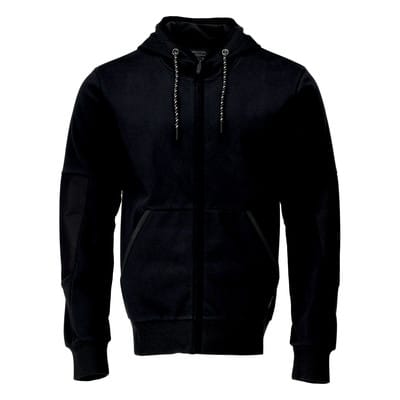 22386-365 Kapuzensweatshirt mit winddichter Membran, schwarz, 3XL