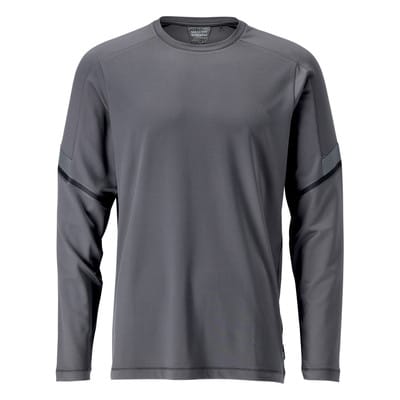 22281-461 T-Shirt, Langarm, anthrazitgrau, L
