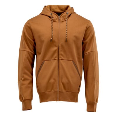 22386-365 Kapuzensweatshirt mit winddichter Membran, nussbraun, S