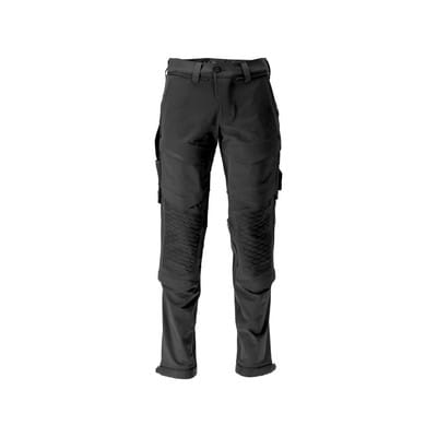 22179-652 Hose mit Knietaschen, schwarz, 82C47