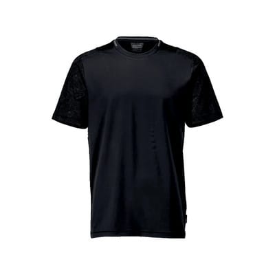 22482-618 T-Shirt, Kurzarm, schwarz, 2XL